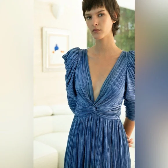 Morgana Dress - BLUE / XS